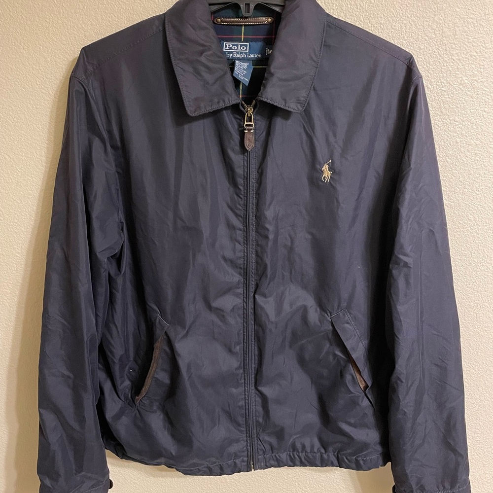 Ralph Lauren Polo Vintage Harrington Plaid Lined Navy size medium